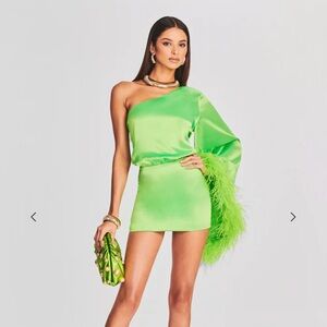 Retrofete One-Shoulder Mini Dress